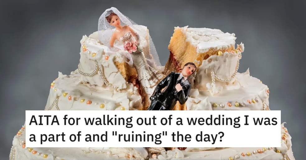 Wedding Day Ruined AITA I ruined their once in a lifetime moment. Maid Of Honor Walked Out On The Day Of The Wedding Because Of The Brides Cheating