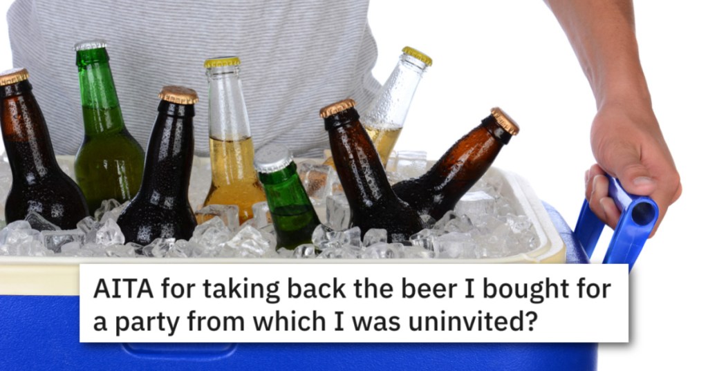 'What she did was the most humiliating thing that ever happened to me.' Guy Takes Back His Beer After Being Tricked Into Buying It And Being Uninvited From The Party