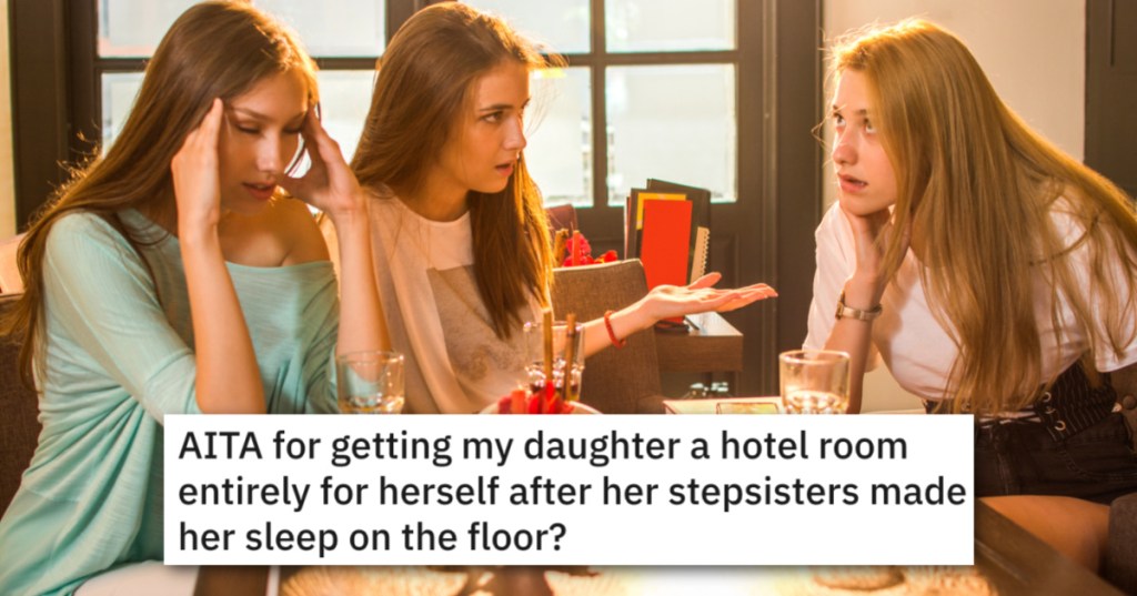 'I got a call from Shiloh at 11pm crying.' Dad Gets Daughter Her Own Hotel Room After Her Stepsisters Try To Make Her Sleep On The Floor