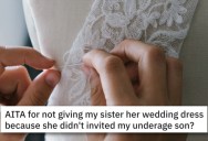 ‘She cried on the call and begged me not to ruin her day.’ His Son Spent Months Designing An Aunt’s Wedding Dress, But Wasn’t Invited To The Wedding. So They Get Fashionable Revenge.