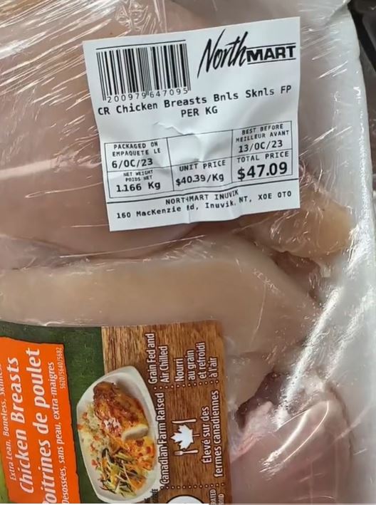 Arc5 $47 for four pounds of chicken was kind of crazy. Woman Living In The Arctic Shows Expensive Grocery Prices