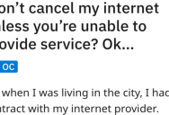 ‘Your service moves with you!’ Company Insists She Needs To Keep Her High Speed Internet In A Remote Rural Area, So She Maliciously Complies And Wins