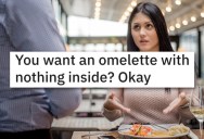 ‘Omelette is French for scrambled eggs that are fried and folded.’ Customer Gets Angry After Being Served Exactly What She Ordered