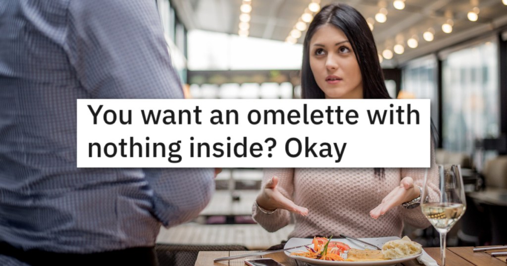 'Omelette is French for scrambled eggs that are fried and folded.' Customer Gets Angry After Being Served Exactly What She Ordered