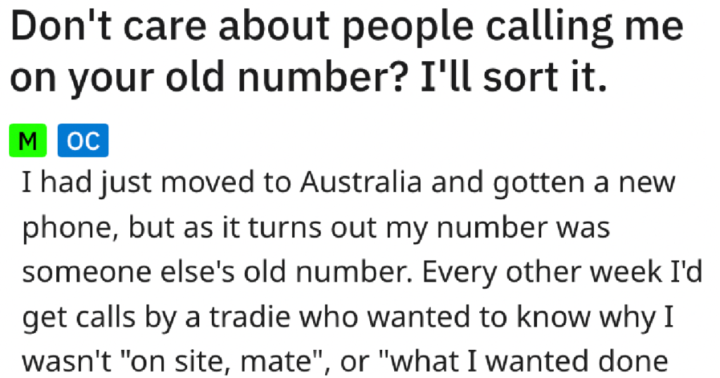 "He has to move a literal ton of sand by hand." Guy Gets Calls On Somebody Else's Old Number, And Eventually Gets Petty Revenge When They Don't Let People Know Not To Call Him