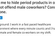 ‘I received an email from my boss that my cover wasn’t funny.’ Woman Gets Creative When Asked To Hide Her Box Of Feminine Products