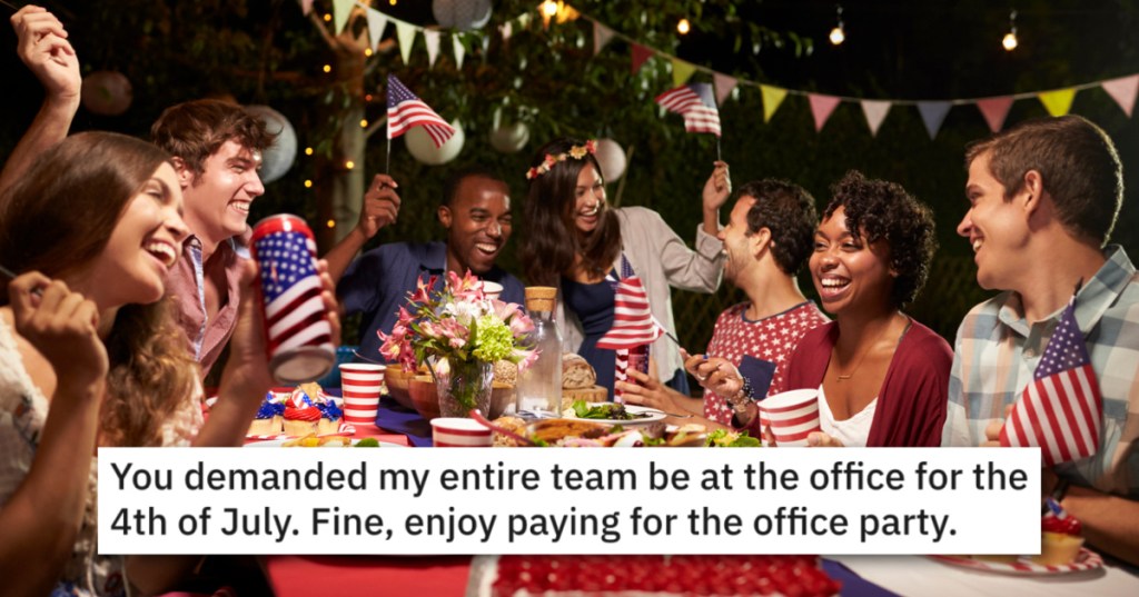 'This was the most expensive office party in the history of the company.' IT Manager Exacts Revenge After His Department Is Made To Work On A National Holiday