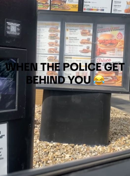 McDon1 When the police get behind you. Woman Pulls Into Hardee’s Drive thru To Avoid The Cops And The Employee Sympathizes