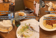 ‘They did this to me too!’ Olive Garden Customer Shows They Were Served “Never Ending Pasta” In Tiny Bowls