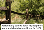 ‘Ma’am, with all due respect, you’re out of your dagum mind.’ His Neighbor Tried to Cheat Him Out Of Money Over A Fence, So He Got Legal Revenge And Ruined Her Financially