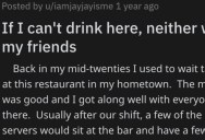 Boss Said They Couldn’t Drink With Their Friends After Their Shift Ended, So They Took Their Business Elsewhere And It Wrecked The Bar