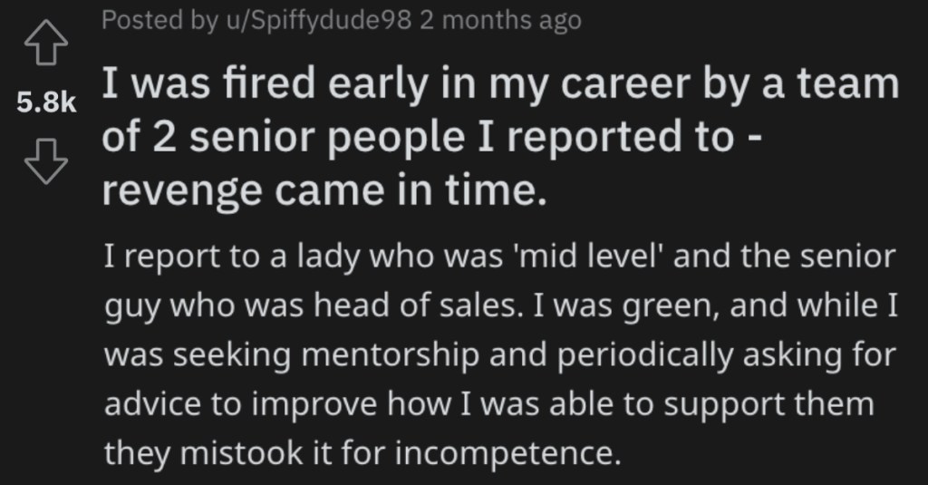 'I spent a couple hours pulling all my business from that company.' They Got Revenge Against Two People Who Stole Their Bonus And Fired Them Years Ago