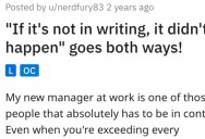 ‘I refuse, and say if I don’t get paid, we can do it tomorrow.’ This Person Taught Their Controlling Boss A Lesson By Making Sure Absolutely Everything Is In Writing