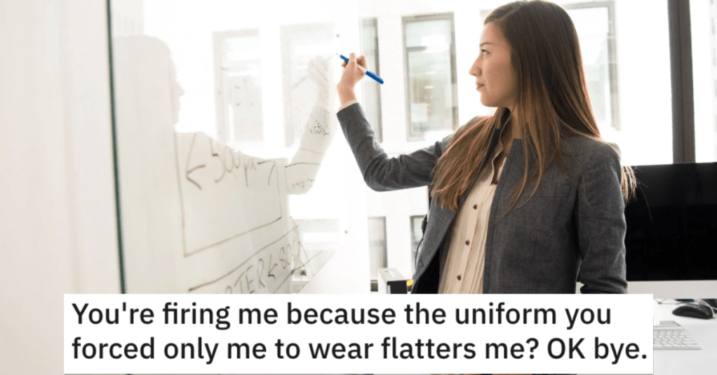 'She orders me to sew a new one or don't come back.' Private School Teacher Gets Fired Because Her Work Uniform Is Too Flattering