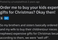 ‘We decided to be vindictive this year.’ He Was Ordered To Buy Expensive Gifts For His Nieces And Nephews, So He Got The Most Obnoxious Ones Possible