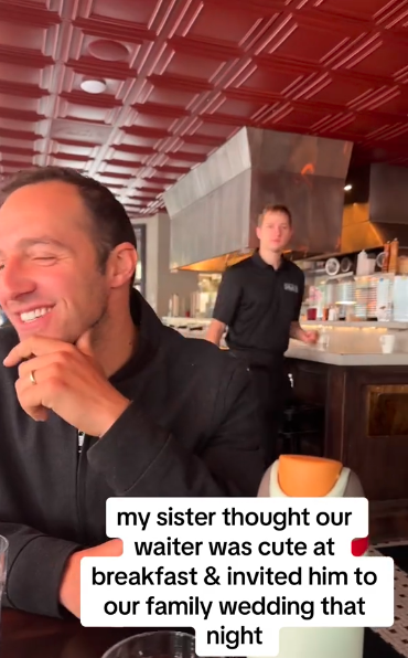 Woman Asks Waiter To Be Her Date At A Wedding Later That Day And