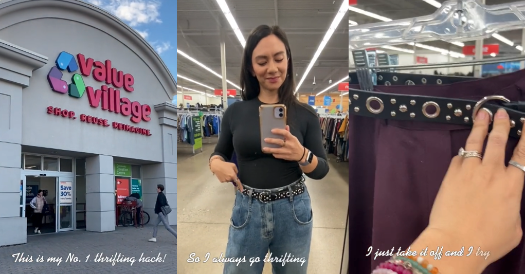 'It's like a personal measuring tape.' Thrift Shopper Shows A Simple Hack To Find Pants That Fit Without Trying Them On