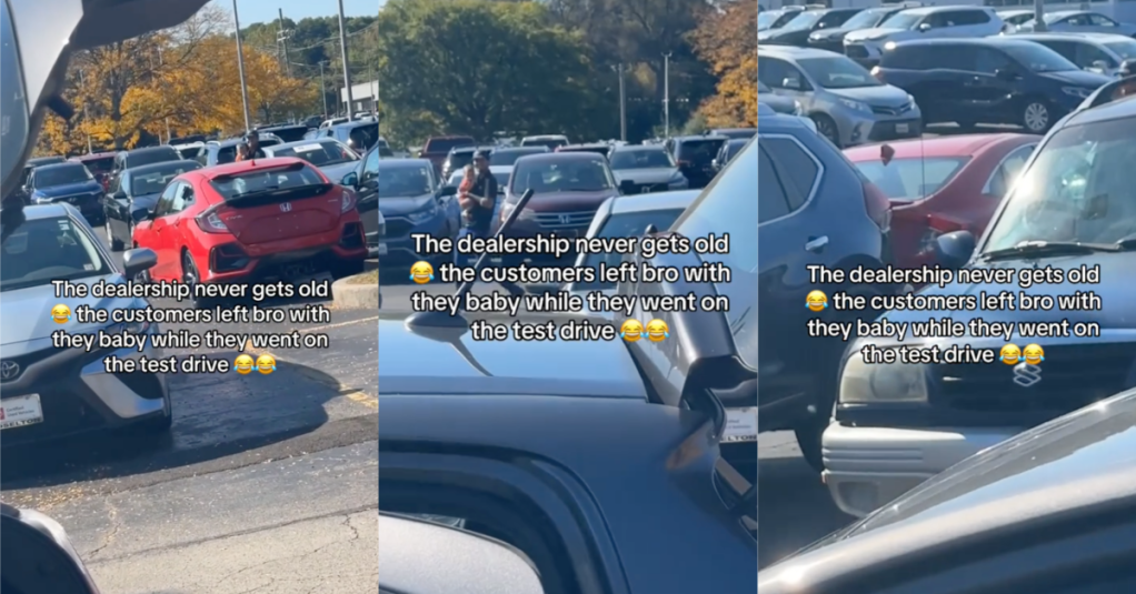 'That's some insane collateral.' Customers Left Their Baby With A Car Salesman So They Could Test Drive A Car