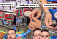‘You might need this eventually.’ A Man Shared A Cup Holder Hack For Walmart’s Shopping Carts You’ll Want To Try