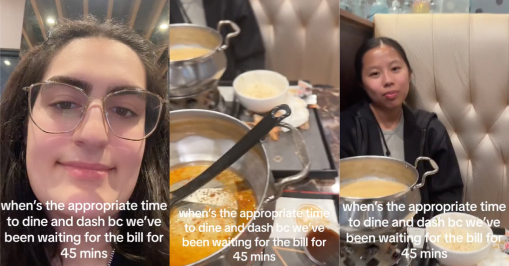 'Makes me feel like I'm being held hostage.' Customers Debate Whether They Should Dine And Dash After Waiting 45 Minutes For Their Bill