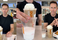‘The amount of sugar in there is equal to 14 glazed donuts.’ Man Shows The Insane Amount Of Sugar In A Drink From Dunkin’ Donuts