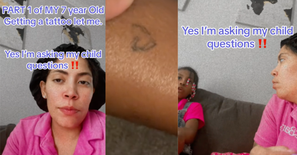 'I would've pressed charges.' A Woman Said That Her 7-Year-Old Daughter Was Tattooed Without Her Consent