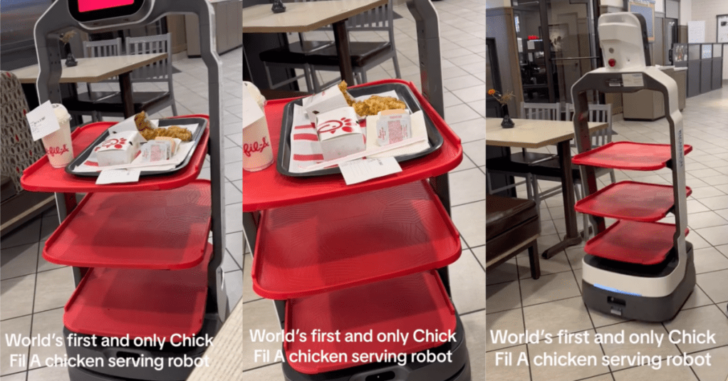 'It freaked us out at first.' Customers Talked About Being Served By A Robot At Chick-fil-A