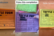 ‘He keeps looking at me and growling.’ Teacher Shared The Hilarious “Tattle Tale Forms” Her Students Give Her