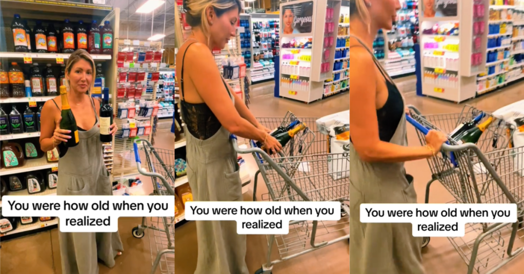 'This is life changing.' A Woman Showed Viewers The Right Way To Use A Cart When Shopping For Wine