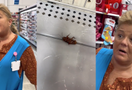 ‘Leave her alone!’ Walmart Customer Asks Employee How Clean The Store Is And Then Shows Her A Cockroach. Viewers Are Not Amused.