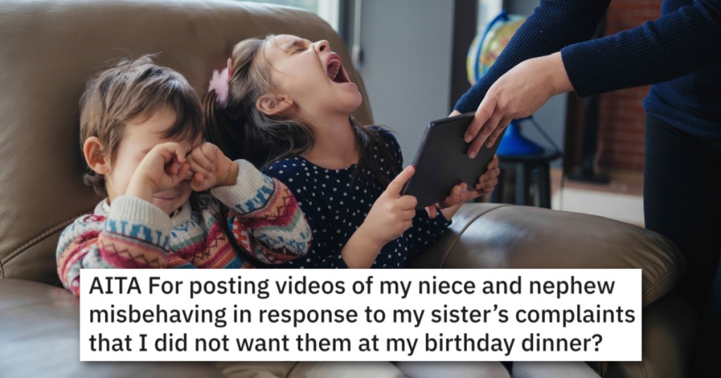 Woman Put Her Young Niece And Nephew On Blast To Prove They Didn't Belong At Her Birthday Dinner
