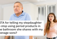 ‘She went on to lecture me.’ Stepdad Insists His Stepdaughter Dispose Of Her Period Products Differently, But The Women In The House Strike Back