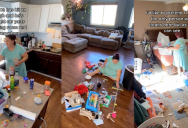 ‘I’ve worked six, ten-hour days in a row.’ Single Mom’s House Cleaning Timelapse Shows How Much Work Parents Have To Do