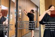 Professor Films Student Listening To Lecture Outside Of Her Office… Instead Of Just Closing Her Door. – ‘Why did this lady call campus security?’