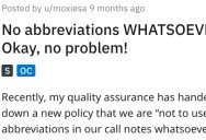 ‘I kindly cited the new rule.’ Shorthand Was Not Allowed On The Job So A Call Center Worker Decided They’d Get Revenge