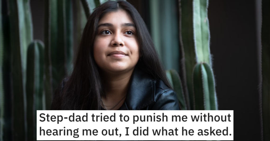 Her Stepdad Gave Her The Wrong Punishment Without Hearing Her Side, So She Made Him Look Silly