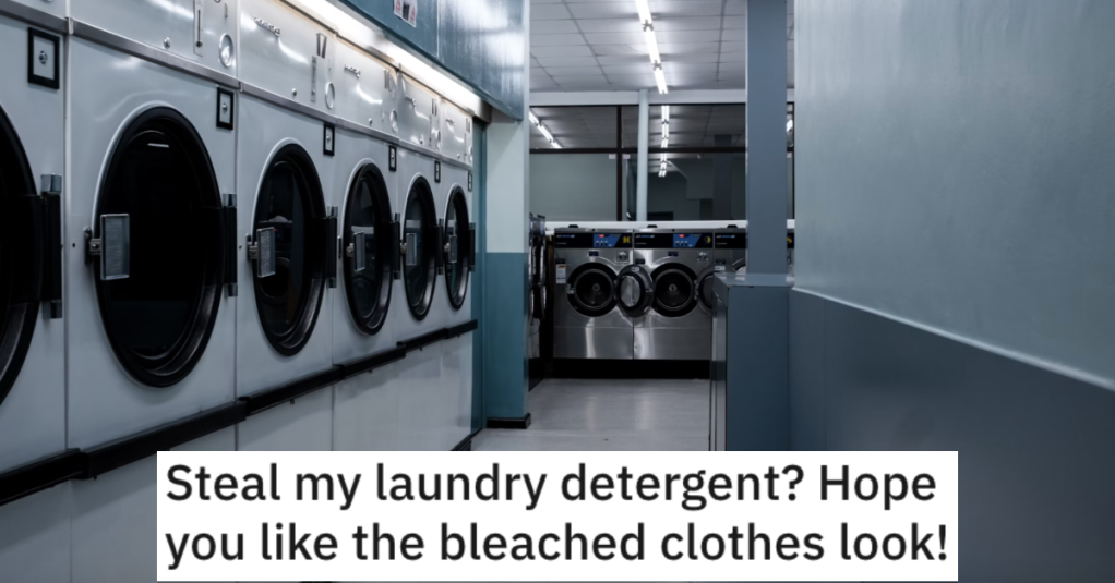 'The whole floor bursts out in laughter.' Student Taught A Laundry Detergent Thief A Lesson By Mixing In Bleach And Ruining Their Clothes