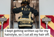 Woman Training To Be A Firefighter Was Told Her Hair Was Too Long, So She Cut It Off And Got The Rules Changed