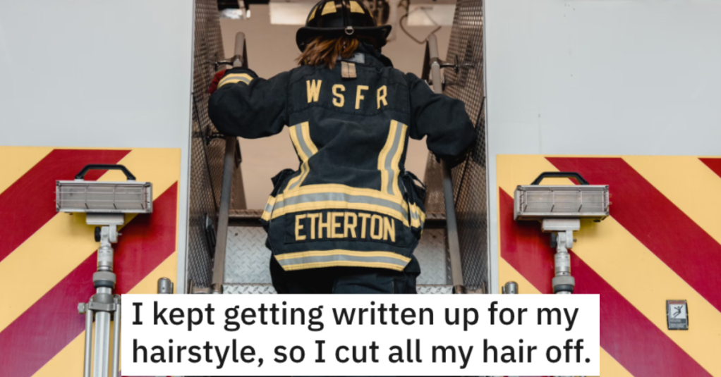 Woman Training To Be A Firefighter Was Told Her Hair Was Too Long, So She Cut It Off And Got The Rules Changed