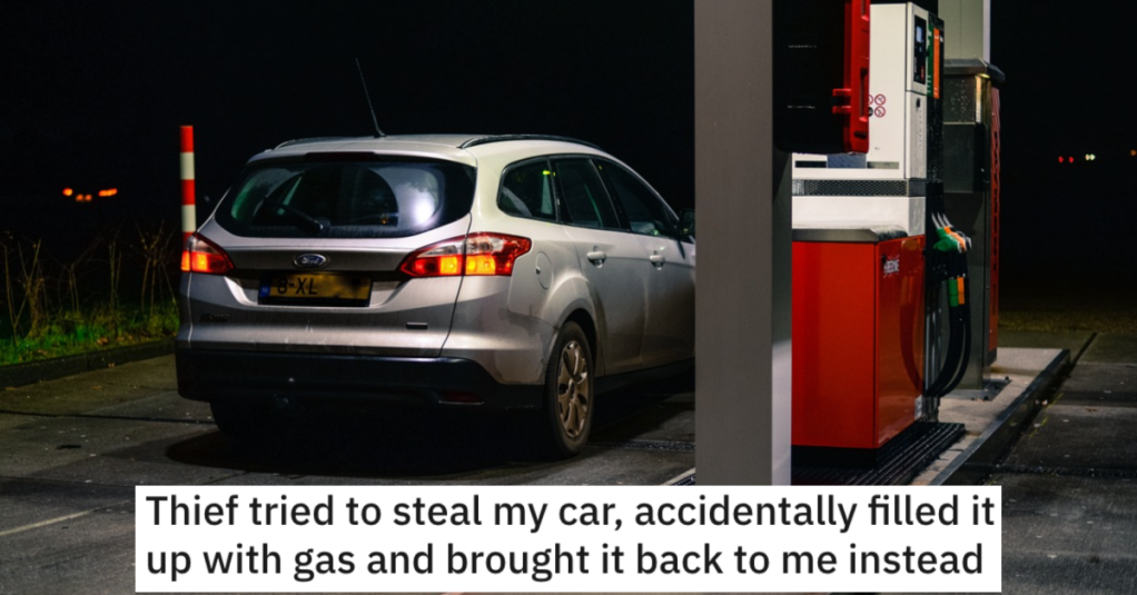 'The story made most of the major newspapers.' They Had Their Car Stolen. Then The Thieves Showed Up At Their Full Service Gas Station.