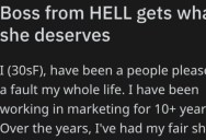 She Found Out The Terrible Things Her Boss Was Doing Behind Her Back, So She Get Her Fired