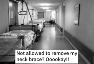 Hospital Workers Mistake Traffic Victim For A Lifeless Body After They’re Not Allowed To Remove Unnecessary Neck Brace