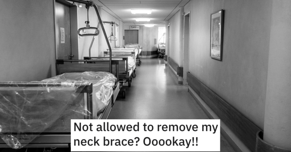 Hospital Workers Mistake Traffic Victim For A Lifeless Body After They're Not Allowed To Remove Unnecessary Neck Brace
