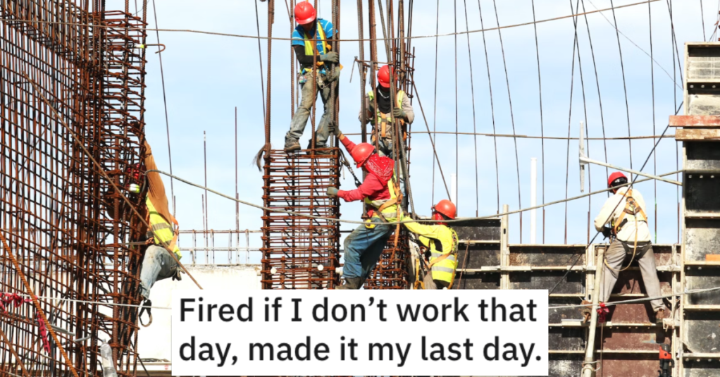 Boss Told Oil Rig Worker That If He Had To Work A Certain Day, Everybody Had To. So The Worker Made That Their Last Day.