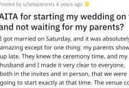 ‘They only have a landline, no cellphones.’ Woman Started Her Wedding Without Her Parents Because They Were 15 Minutes Late.