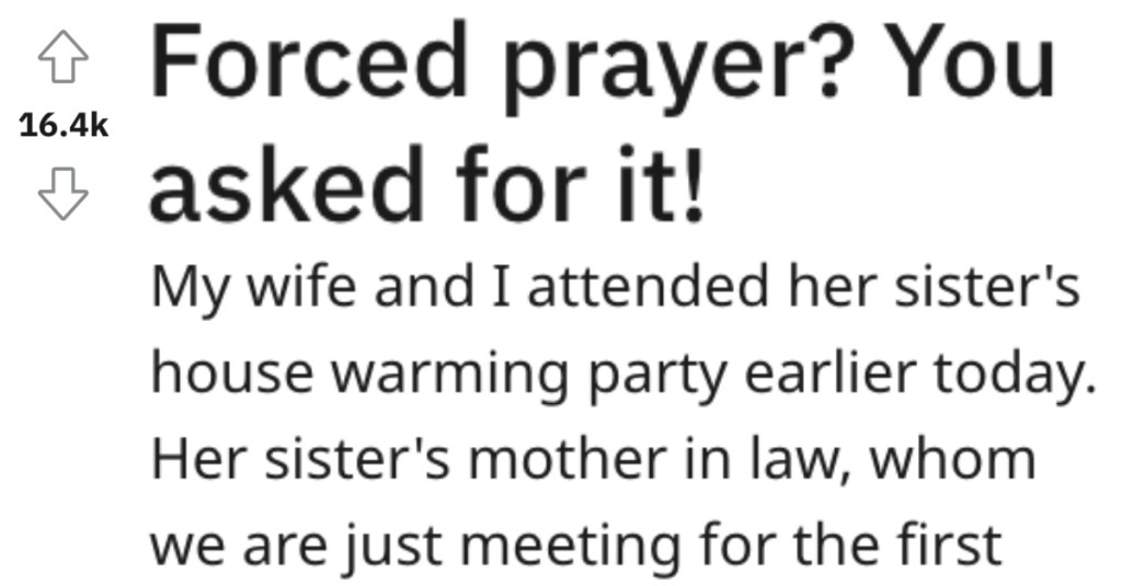 They Were Forced To Say A Prayer Before A Meal, So They Complied And Made A Religious Relative Blow A Gasket