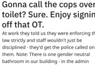 Florida Business Insists On Calling The Cops Over Bathroom Policy. It Ends Up Costing Them A Ton Of Overtime.