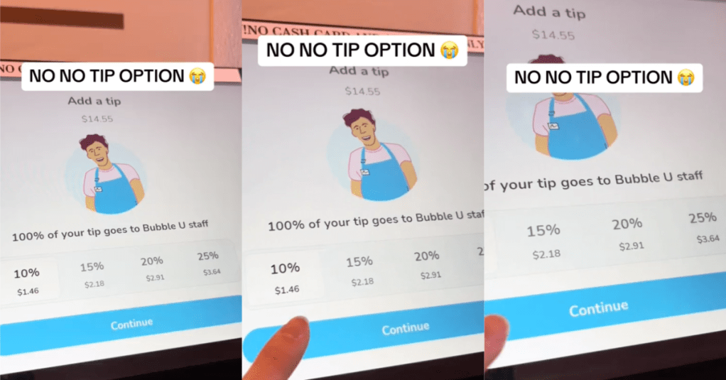 Customer Wasn’t Given A “No Tip” Option For Her Purchase And People Are Noticing The Same Thing