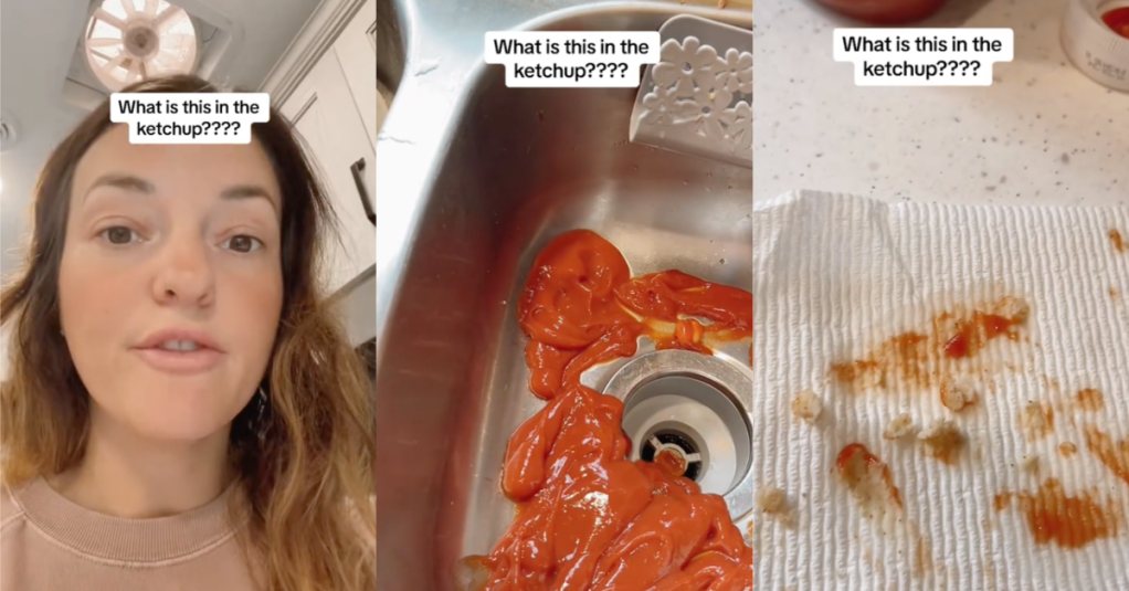 'I'm never going to eat again.' A Woman Found Something Weird In Her Bottle Of Heinz Ketchup And People Have Questions