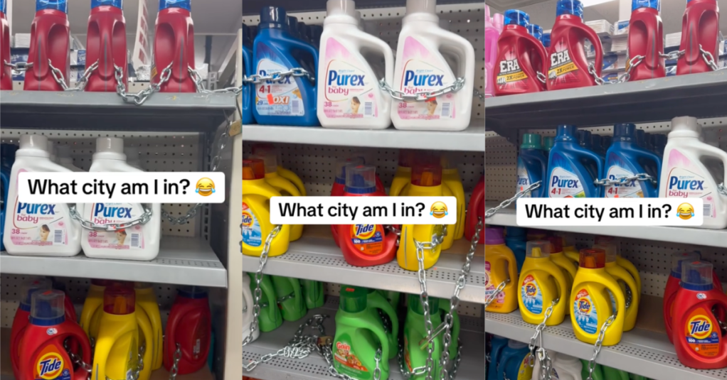 'Anywhere, USA.' Laundry Detergent Is Now Being Chained Up In Stores To Prevent Theft